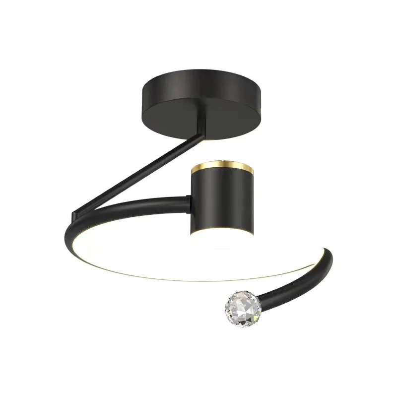 Alessandro Design lustra LED 24W neagra 30x25cm 3 culori