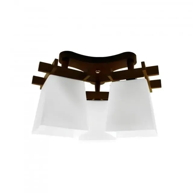 Alessandro Design Jade lustra 3xE27 alb cu maro clasica