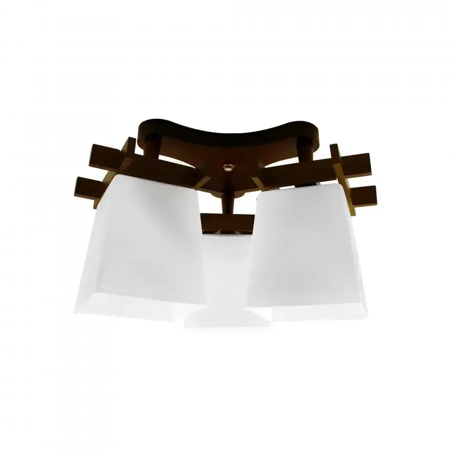 Alessandro Design Jade lustra 3xE27 alb cu maro clasica