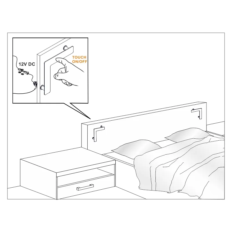 Furnika Inline L corp LED perete exterior