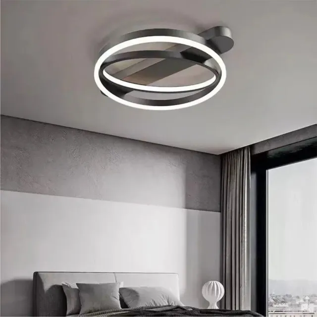 Alessandro Design Cerelis 90W lustra LED neagra telecomanda