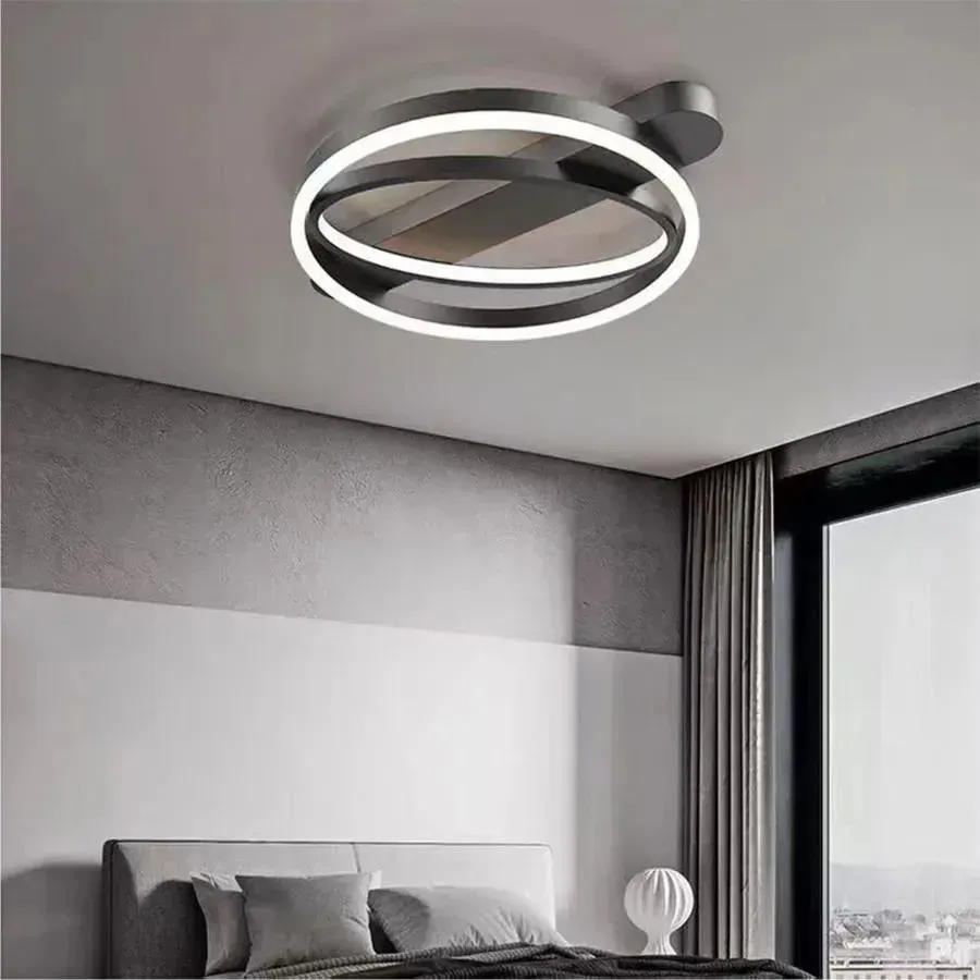 Alessandro Design Cerelis 90W lustra LED neagra telecomanda