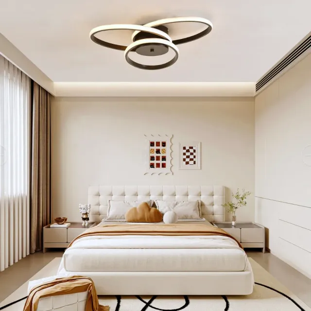 Alessandro Design Ecaterina lustra LED 27W neagra dimabila