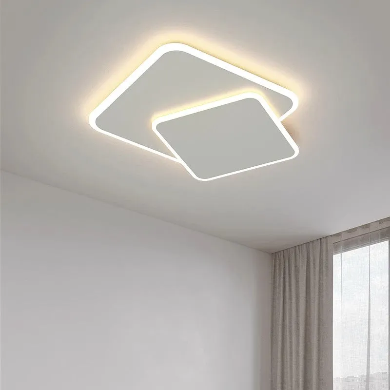 Futura Lumina 66W lustra LED alba dimabila 2 patrate
