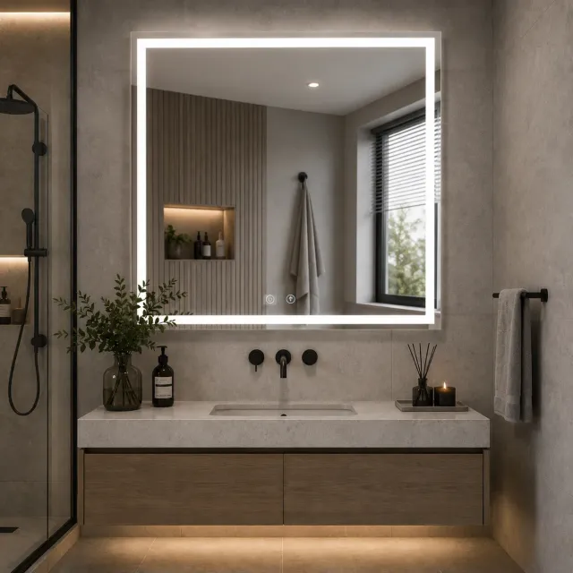 Alessandro Design WAMOSK oglinda LED 75x90cm alba senzor