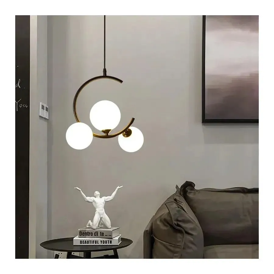 Alessandro Design Loft Atrium lustra 3xE27 40cm alb-auriu