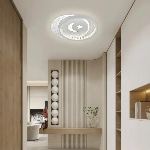 Alessandro Design PERU 34W lustra LED alba 2 cercuri