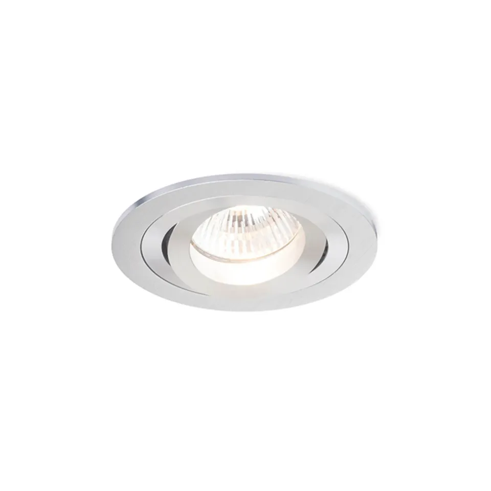 Rendl Pasadena GU10 spot incastrat aluminiu periat orientabil