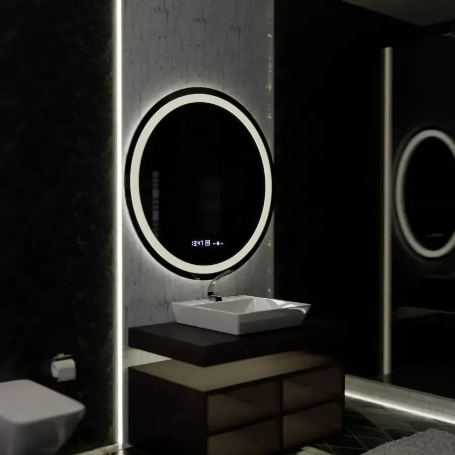 Alessandro Design Celeste Marcello oglinda LED rotunda 100cm