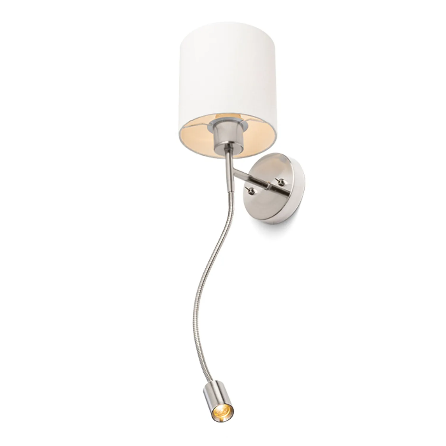 Rendl Versa E27 aplică albă cu lampă lectură LED