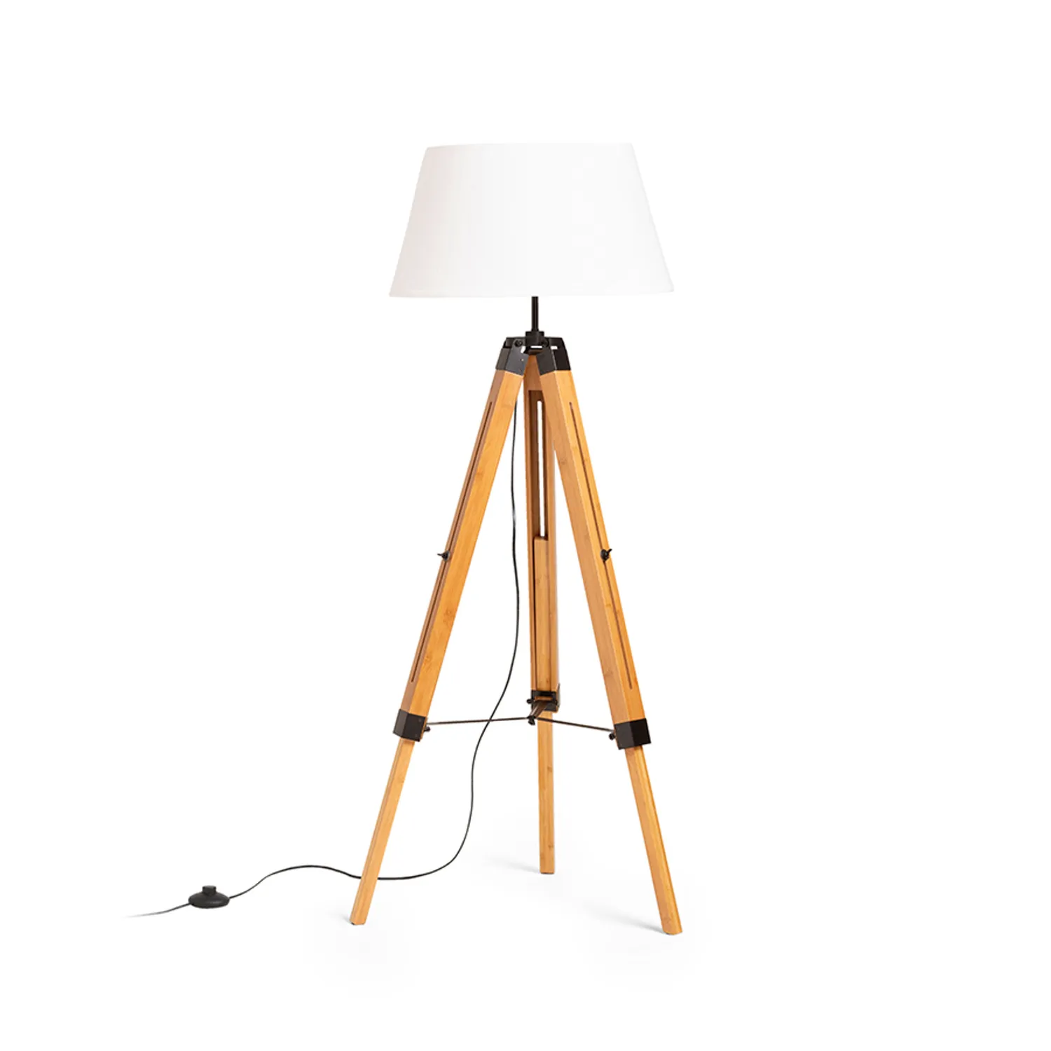 Rendl Alvis lampadar crem bambus E27
