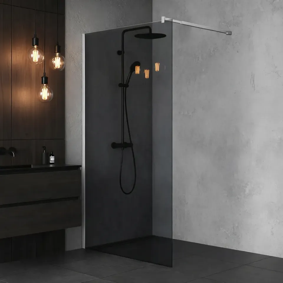 Alessandro Design paravan dus walk-in 120x195cm sticla gri 8mm