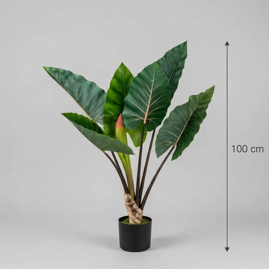 Alessandro Design Alocasia planta artificiala 100cm verde
