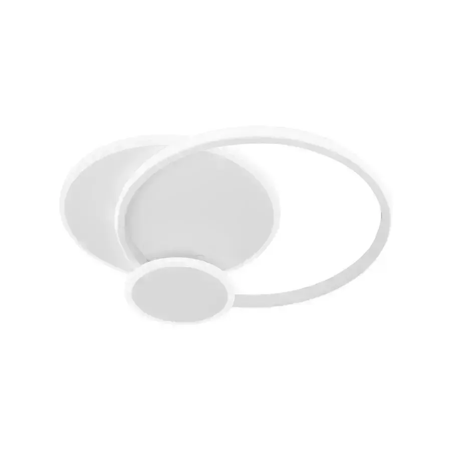 Alessandro Design Silvian lustra LED alba 58W 3 cercuri