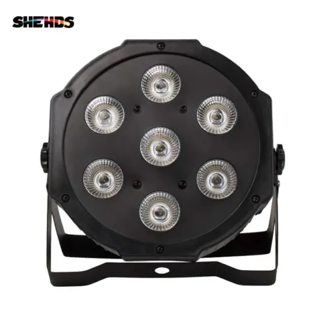 Shehds 7x18W Proiector PAR LED Plat RGBWA+UV Silentios