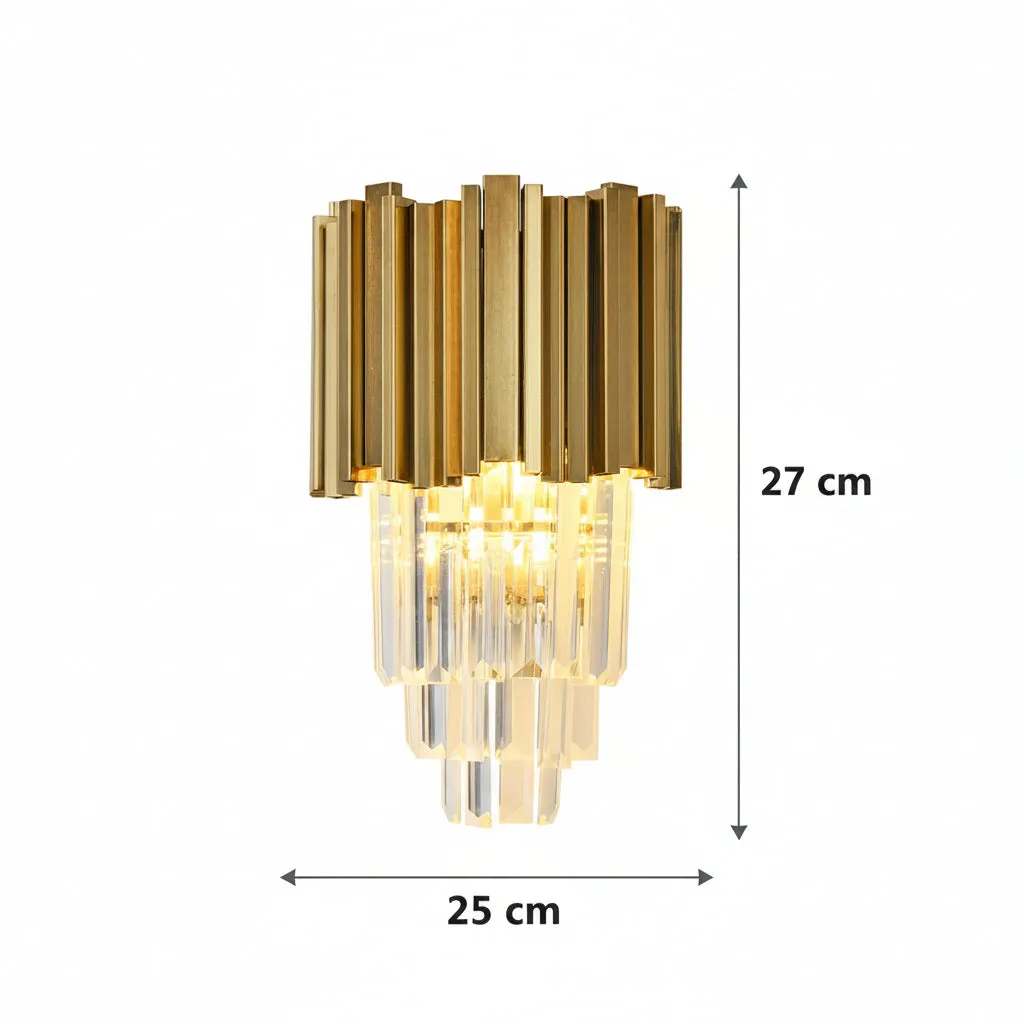 Alessandro Design BLOIS Piccolo aplica cristal aurie 2xE14