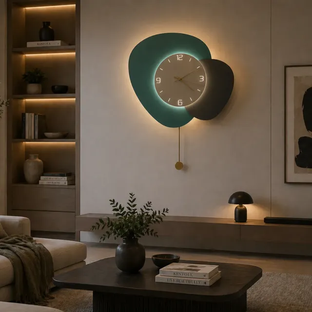 Alessandro Design Duos aplică LED perete Ø50cm verde 3 culori