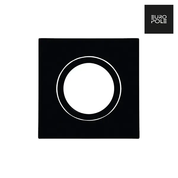 Aurora LED UP Universal ramă pătrată negru mat