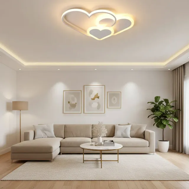 Alessandro Design Ami 48W lustra LED alba 3 inimi