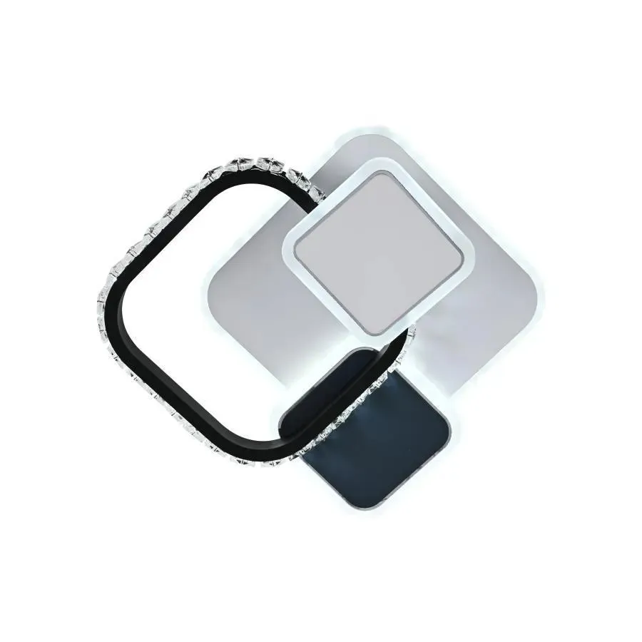 Alessandro Design Gella 48W lustra LED patrata alba 3 temperaturi
