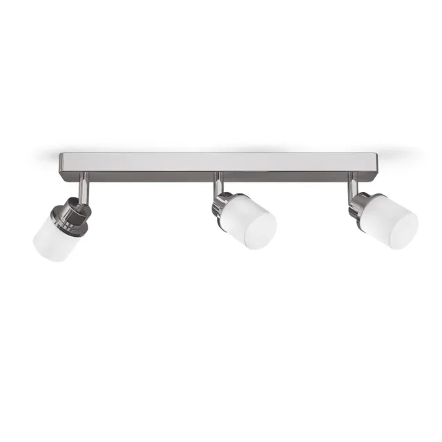 Rendl Linn III lampa baie crom sticla opal