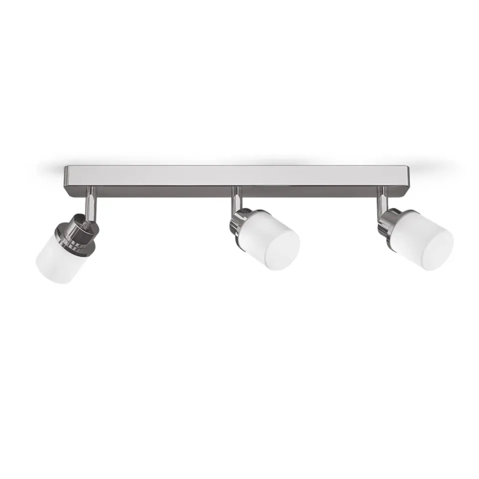 Rendl Linn III lampa baie crom sticla opal