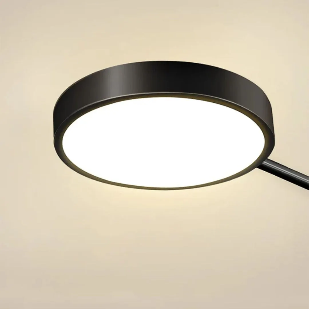 Alessandro Design LT721/8BK+GD candelabru LED negru-auriu