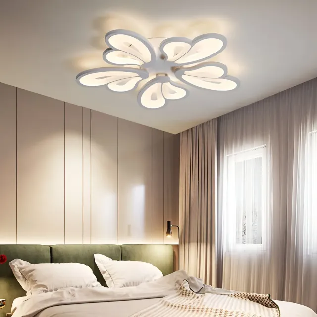 Alessandro Design Blossom 95W lustră LED albă 5 petale dimabilă