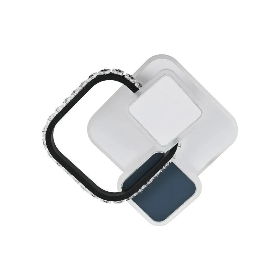 Alessandro Design Gella 48W lustra LED patrata alba 3 temperaturi