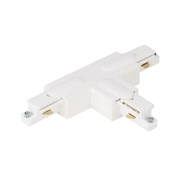 Aurora conector T exterior alb pentru sina monofazata