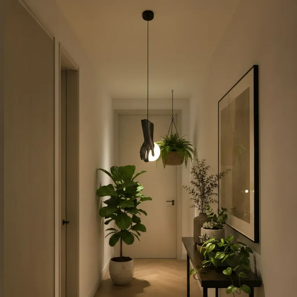 Alessandro Design RUKI lustră sticlă neagră G9